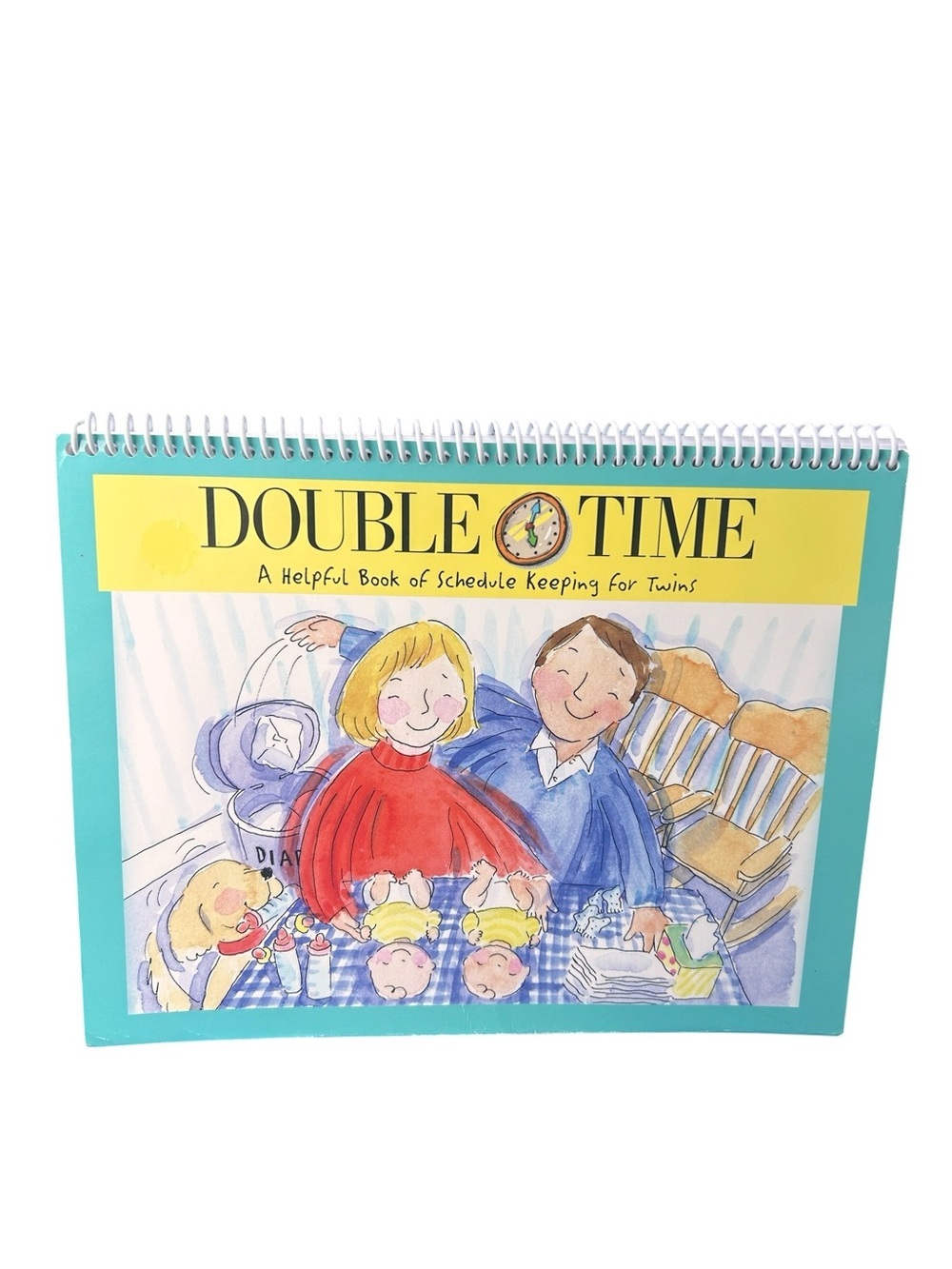 NEW Double Time Twin Baby Feeding & Schedule Tracker Spiral Book